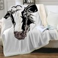 thumbnail image 1 of Farm Blankets and Throws Cow, Black White and Brown Animal Sherpa Fleece Blanket for Kids Boys, Cartoon Bed Cover, Twin(60"x80"), 1 of 6