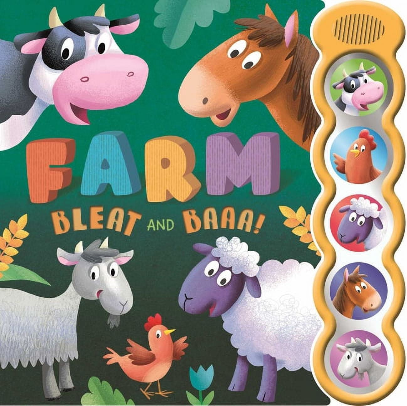 Farm Bleat and Baaa!: With 5 3D Sound Buttons, (Board Book)