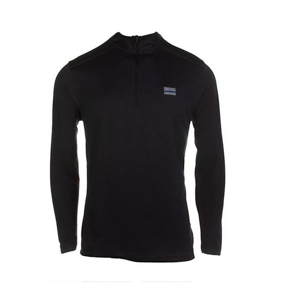 Farm Blue -Blue Lives Matter Contender High-performance Quarter-Zip w/Zip Pocket - Black - Women's Medium