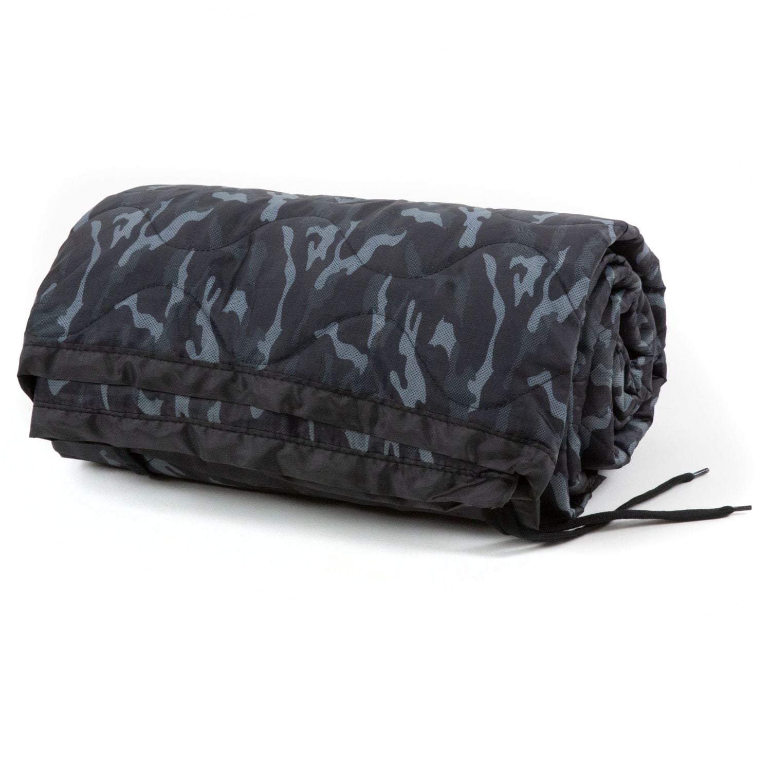 Farm Blue Camping Blankets - Light, Water-Resistant, Puffy, Travel Blanket - Camping Blanket for Hiking, Backpacking, Picnic, Beach, Car and  Sports – 82” x 57” Outdoor Survival Gear - New Black Camo
