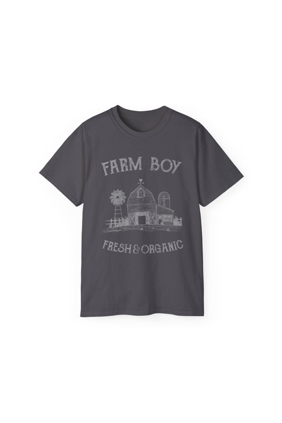 Farm Boy T Shirt Vintage Funny Tee Retro Tee Gildan 2000 100 Cotton Art Design AD 14
