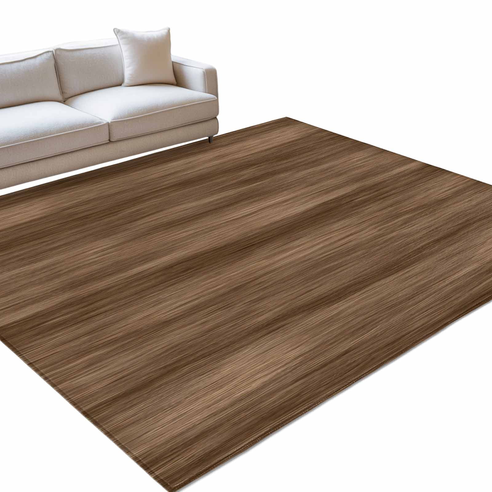 Farm Brown Wooden Texture 6x9ft Non Slip Area Rug Countryside Wood ...