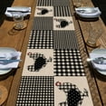 thumbnail image 1 of Farm Chicken Hen Animal Placemats Set of 4, Black White Buffalo Check Plaid Farmhouse Chick Dining Table Place Mats, Spring Summer Country Rustic Kitchen Decor Home Decoration 12 x 18 Inch, 1 of 6