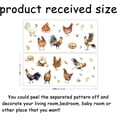 thumbnail image 1 of Farm Chicken Wall Decals Stickers 35 Pieces Roosters Hen Decorations Self-Adhesive Vinyl Art for Home Dining Room Kitchen Restaurant Decor, 1 of 9