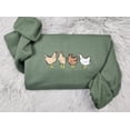 thumbnail image 1 of Farm Chickens Embroidered Crewneck, 1 of 2