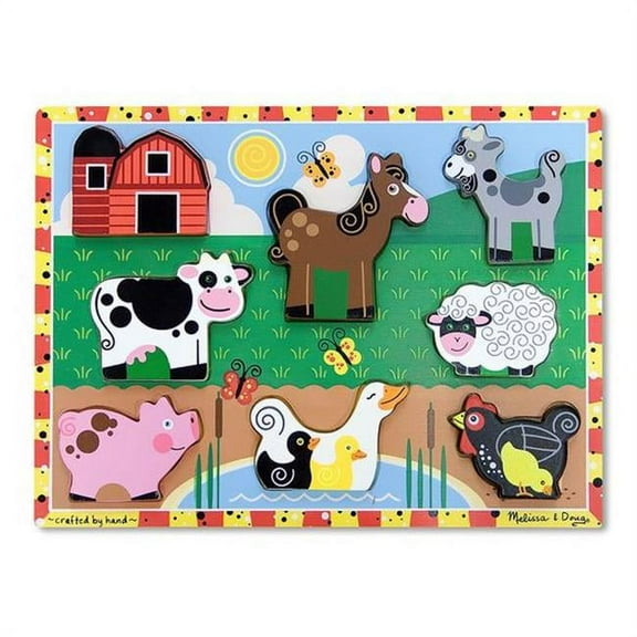 Farm Chunky Wooden Puzzle - 8 Piece