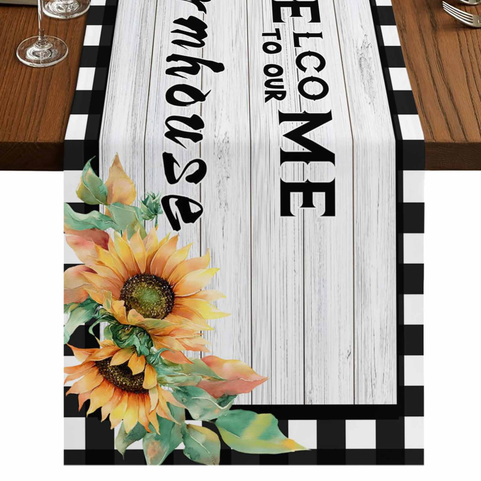 Farm Cow 60 Inch Table Runner, Country Cabin Red Barn Animals ...