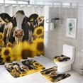 thumbnail image 1 of Farm Cows 4 Piece Shower Curtain Sets, with Non-Slip Rugs, Toilet Lid Cover And Bath Mat, for Bathroom DecorSet, 1 of 7