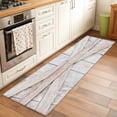 thumbnail image 1 of Farm Door Runner Rugs 2x6 ft Village Beige Wood Plank Farmhouse Door Washable Hallway Rugs Non-Slip Floor Mats Absorbent Carpet Bedside Runners for Bedroom Kitchen Bathroom Laundry Room, 1 of 9