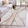 thumbnail image 1 of Farm Door Washable Area Rugs 3'x5', Village Beige Wood Plank Farmhouse Door Low Pile Throw Living Room Rug Non-Slip Sturdy Edge Binding Carpet for Indoor Entryway Bedside Kitchen, 1 of 9