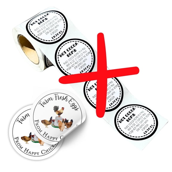 Farm Eggs from Happy Chickens Stickers 250 pcs roll 2 Coop Feeder Egg Handling Instructions Carton to Sell Labels from with Collected Date Farm Fresh How to Handle Eggs Bulk