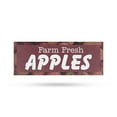 thumbnail image 1 of Farm Fresh Apples Vinyl Decal 12 Inch x 5 Inch Weatherproof Heavy-Duty Adhesive Backing | Local Produce, Orchard Promotions, Fresh Seasonal Fruit | Made in USA, 1 of 6