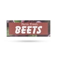 thumbnail image 1 of Farm Fresh Beets Vinyl Decal 36 Inch x 14 Inch Weatherproof Heavy-Duty Adhesive Backing | Root Vegetables, Healthy Eating, Farmer’s Markets | Made in USA, 1 of 6