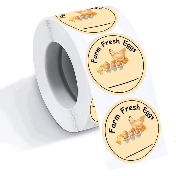 Farm Fresh Chicken Egg Labels Chicken Canning Jars Stickers 2 inchFarm Fresh Eggs Carton Labels 300 Pcs
