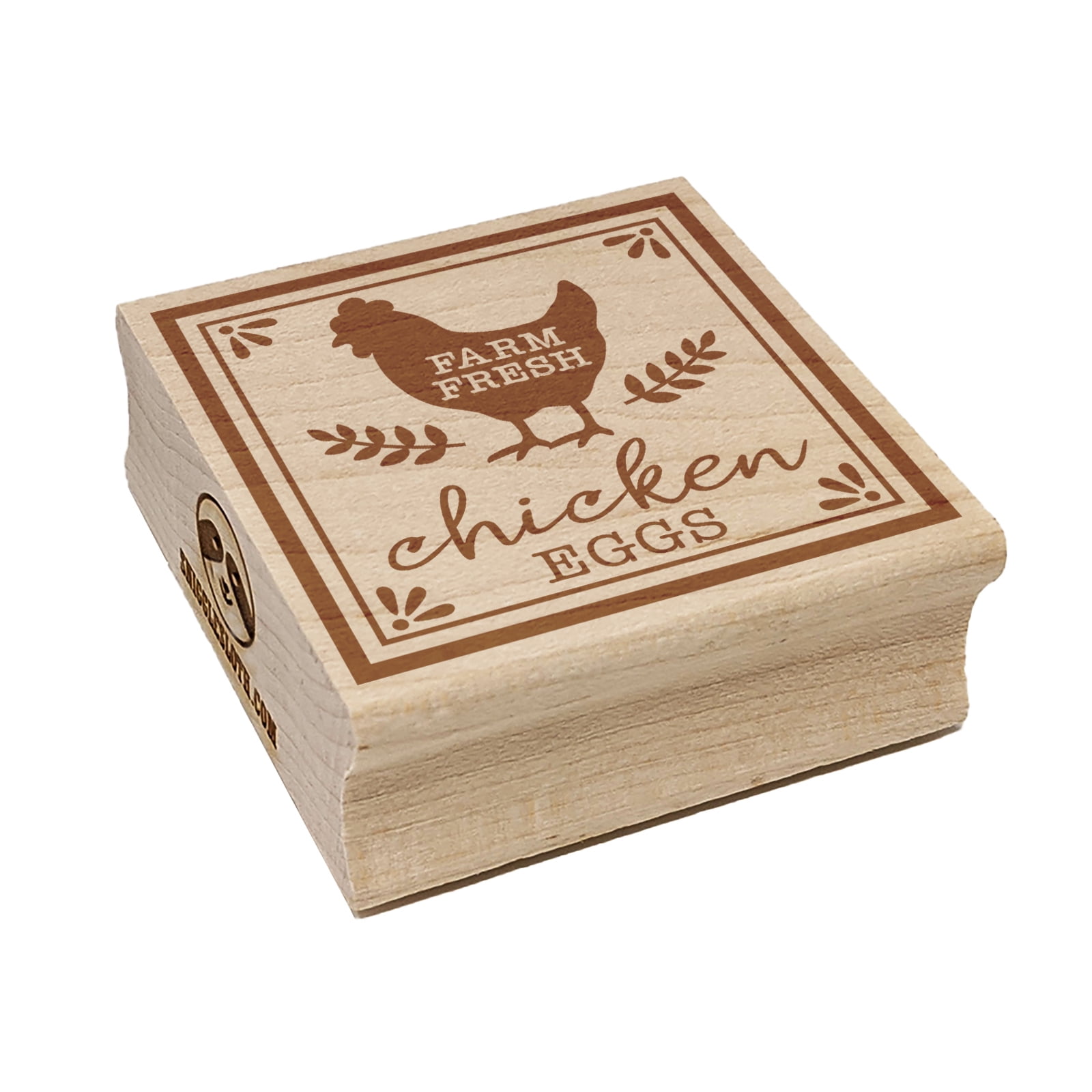 Sniggle Sloth Floral Chicken Square Rubber Stamp - 1.25 Inch Small Craft Stamp For Card Making & Scrapbooking - View #12