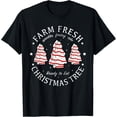 thumbnail image 1 of Farm Fresh Christmas Tree Cakes Funny Tree Farm Xmas Pajamas T-ShirtMen and women, Black T-shirt, size: Extra large, 1 of 4