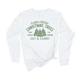 thumbnail image 1 of Farm Fresh Christmas Tree Cut and Carry Holiday Shirt Ladies Womens Long Sleeve T-shirt Christmas Graphic Tee-Forest Green-medium, 1 of 1