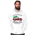thumbnail image 1 of Farm Fresh Christmas Tree Plaid Truck Hoodie Sweatshirt Women Men Brisco Brands S, 1 of 6