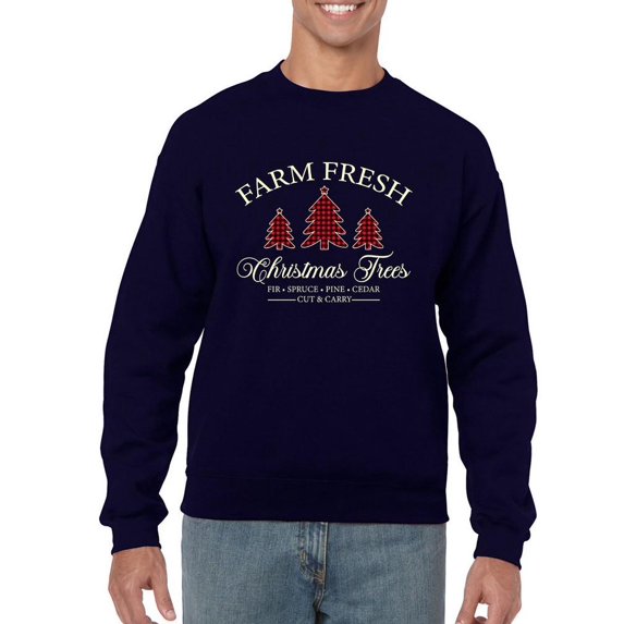Farm Fresh Christmas Trees Men's Sweatshirt