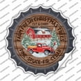 thumbnail image 1 of Farm Fresh Christmas Trees Red Novelty Bottle Cap Sticker DecalMedium, 1 of 2