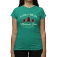 thumbnail image 1 of Farm Fresh Christmas Trees Tee T-shirt Women's, 1 of 1