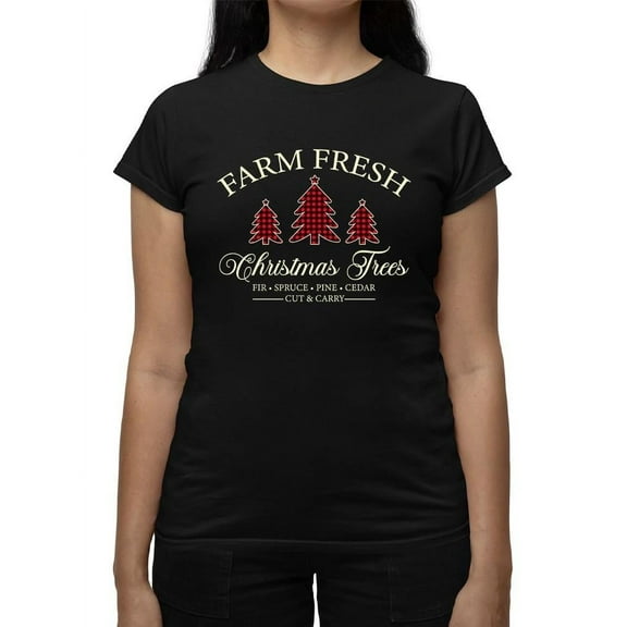 Farm Fresh Christmas Trees Tee T-shirt Women's