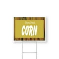 thumbnail image 1 of Farm Fresh Corn Yard Sign 12 Inch x 16 Inch Single Sided Weatherproof Heavy-Duty Plastic with Stake | Locally Grown, Sweet Harvest, Seasonal Favorites | Made in USA, 1 of 7