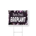 thumbnail image 1 of Farm Fresh Eggplant Yard Sign 12 Inch x 16 Inch Single Sided Weatherproof Heavy-Duty Plastic with Stake | Nutritious Vegetables, Local Farms, Seasonal Offers | Made in USA, 1 of 7