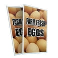 thumbnail image 1 of Farm Fresh Eggs (2-PACK) 24" x 36" Plastic Signs | Sign Insert 4mm Corrugated Plastic Signs Storefront Window Poster, 1 of 2