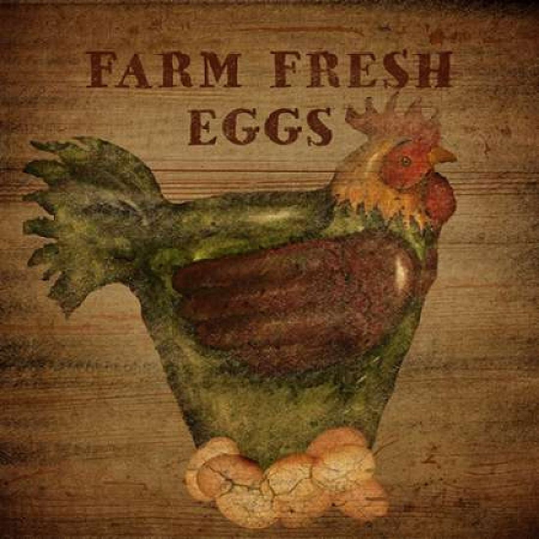 Farm Fresh Eggs Canvas Art - Beth Albert (24 x 24)