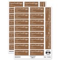 thumbnail image 1 of Farm Fresh Eggs Date Quantity Label Carton Sticker Set - Brown - Matte Finish - 2.00" Large, 1 of 7