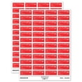 thumbnail image 1 of Farm Fresh Eggs Date Quantity Label Carton Sticker Set - Red - Matte Finish - 1.25" Mini, 1 of 7