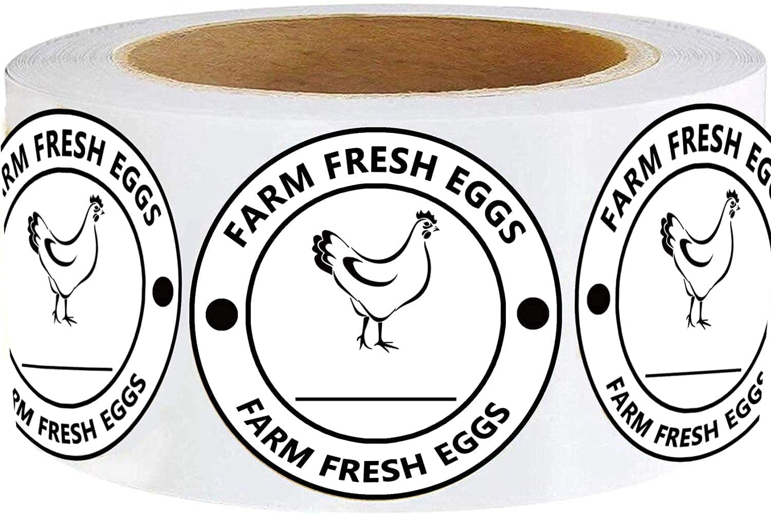 Farm Fresh Eggs Stickers,2inch Kitchen Egg Carton Labels for Packaging
