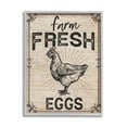 thumbnail image 1 of Farm Fresh Eggs Vintage Hen Animals & Insects Graphic Art Gray Framed Art Print Wall Art, 1 of 8
