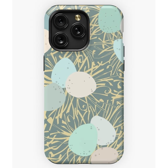 Farm Fresh Eggs on Teal Background M3069 Phone Case for iPhone 17 16 15 14 13 12 11 Pro Max