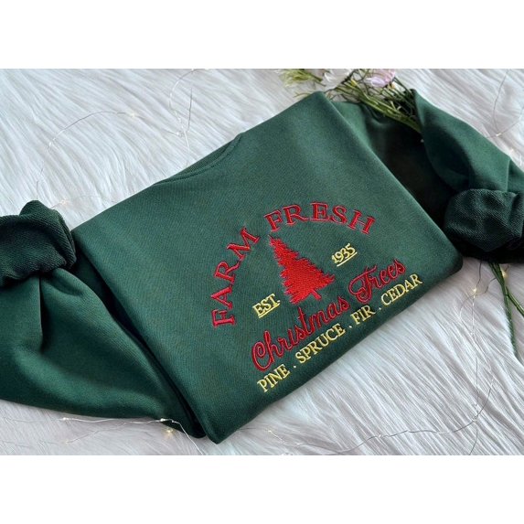 Farm Fresh Embroidered Sweatshirt