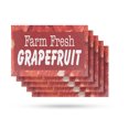 thumbnail image 1 of Farm Fresh Grapefruit Vinyl Decal 5 Pack of 12 Inch x 16 Inch Weatherproof Heavy-Duty Adhesive Backing | Fresh Citrus, Healthy Choices, Locally Grown | Made in USA, 1 of 6