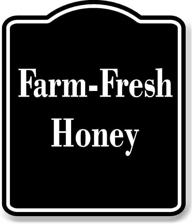 Farm-Fresh Honey BLACK Aluminum Composite Sign 15''x18'' - Walmart.com