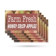 thumbnail image 1 of Farm Fresh Honey Crisp Apples Vinyl Decal 5 Pack of 24 Inch x 36 Inch Weatherproof Heavy-Duty Adhesive Backing | Sweet and Juicy, Locally Grown, Orchard Fresh | Made in USA, 1 of 6