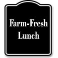 thumbnail image 1 of Farm-Fresh Lunch BLACK Aluminum Composite Sign 20''x24'', 1 of 8