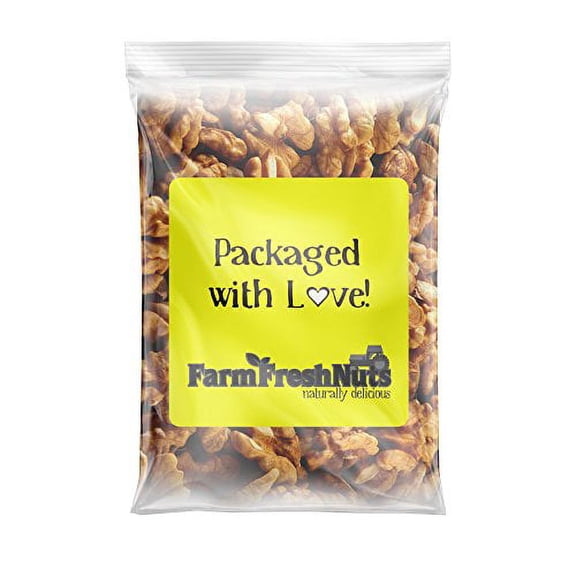 Farm Fresh Nuts Dry Roasted and Unsalted Walnuts (5 LB)