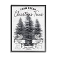 thumbnail image 1 of Farm Fresh Pine & Fir Trees Vintage Holiday Advertisement Botanical & Floral Graphic Art Framed Art Print Wall Art, 1 of 5