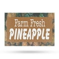 thumbnail image 1 of Farm Fresh Pineapples Vinyl Decal 18 Inch x 24 Inch Weatherproof Heavy-Duty Adhesive Backing | Sweet Tropical Fruits, Local Grocers, Healthy Choices | Made in USA, 1 of 6