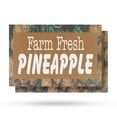thumbnail image 1 of Farm Fresh Pineapples Vinyl Decal 2 Pack of 12 Inch x 16 Inch Weatherproof Heavy-Duty Adhesive Backing | Sweet Tropical Fruits, Local Grocers, Healthy Choices | Made in USA, 1 of 6