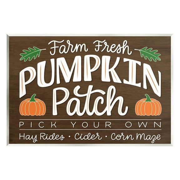 Farm Fresh Pumpkin Patch Sign Holiday Graphic Art Unframed Art Print Wall Art