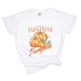 thumbnail image 1 of Farm Fresh Pumpkin Watercolor - Women's Garment Dyed Graphic T-Shirt, 1 of 16