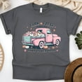 thumbnail image 1 of Farm Fresh Pumpkins Shirt | Vintage Pink Truck Autumn Tee | Fall Harvest T-Shirt, Dark Heather, Size 3XL, 1 of 6