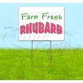 thumbnail image 1 of Farm Fresh Rhubarb (18"x24") Corrugated Plastic Yard Sign, Bandit, Lawn, Decorations, New, Advertising, USA, 1 of 3