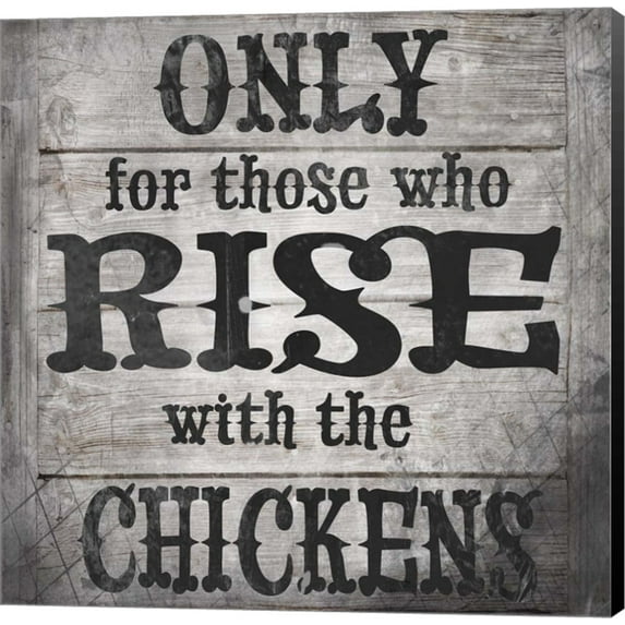 Farm Fresh Rise With The Chickens V1 by LightBoxJournal, Canvas Wall Art