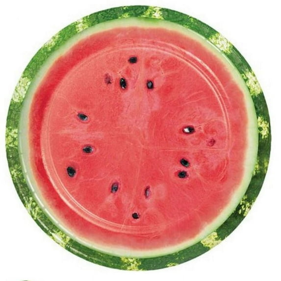 Farm Fresh Watermelon 8 Ct 7" Dessert Cake Plates Paper